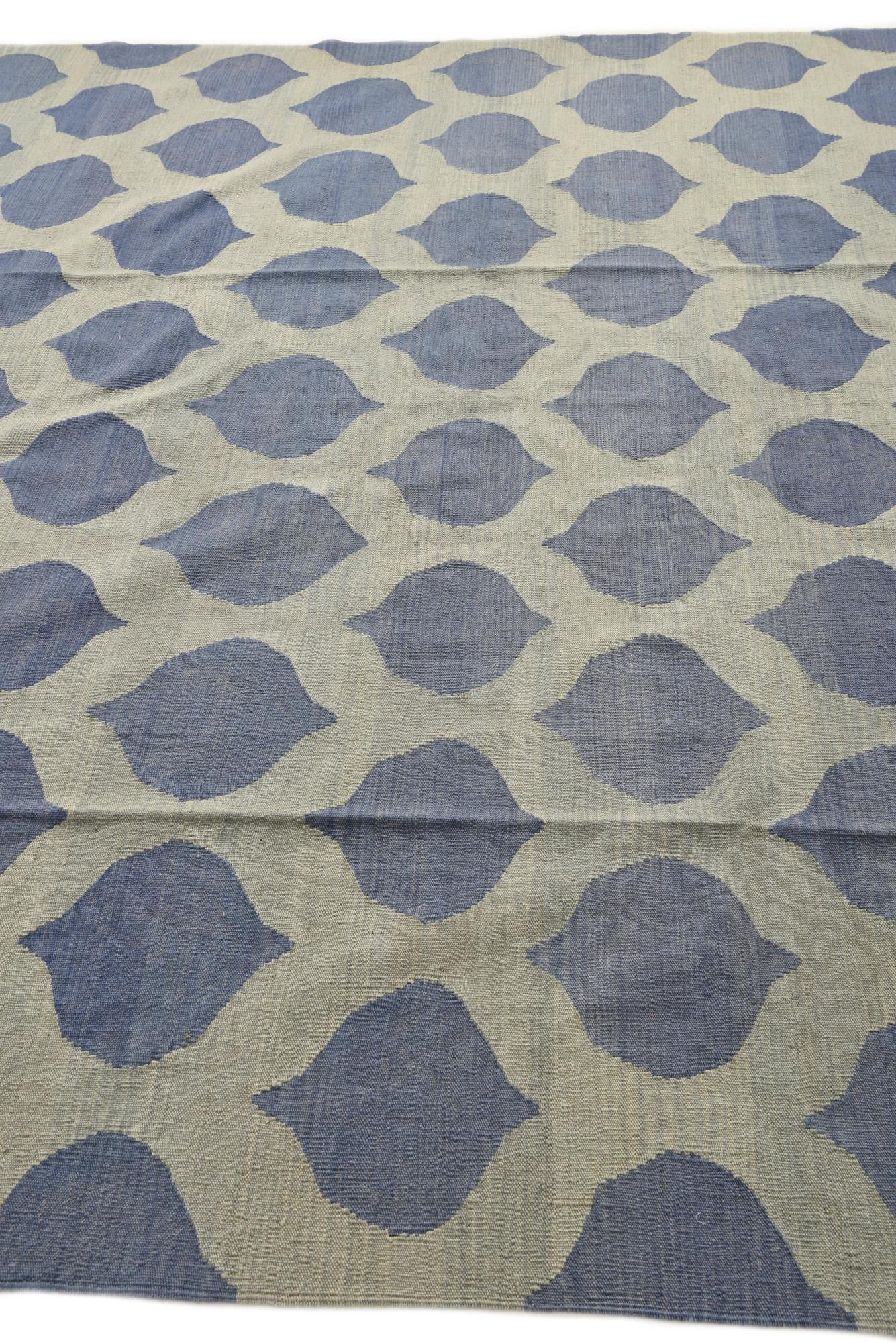 8' 3 x 10' Hand Woven Kilim Modern Wool Rug