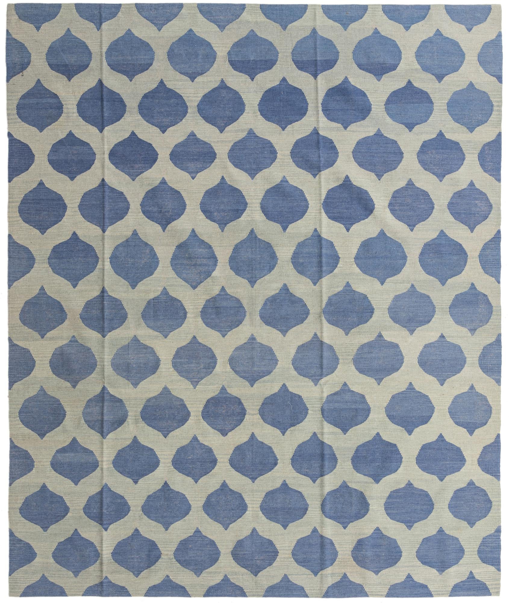 8' 3 x 10' Hand Woven Kilim Modern Wool Rug