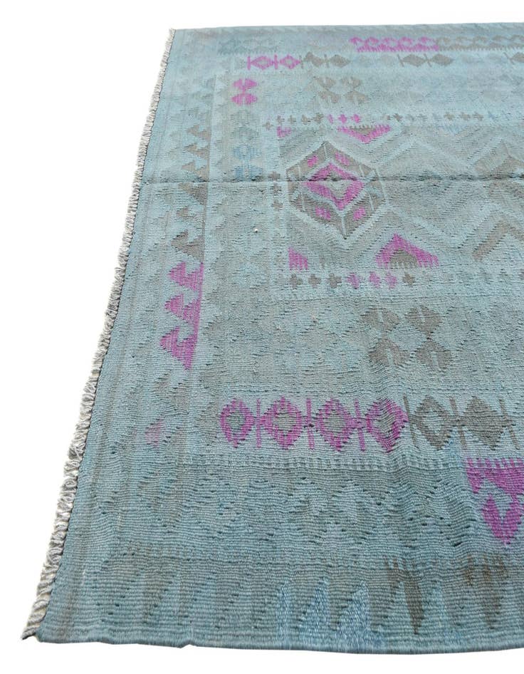 Detail image of 5' 2 x 7'  Hand Woven Kilim Modern Wool Rug