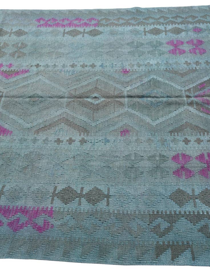 Detail image of 5' 2 x 7'  Hand Woven Kilim Modern Wool Rug