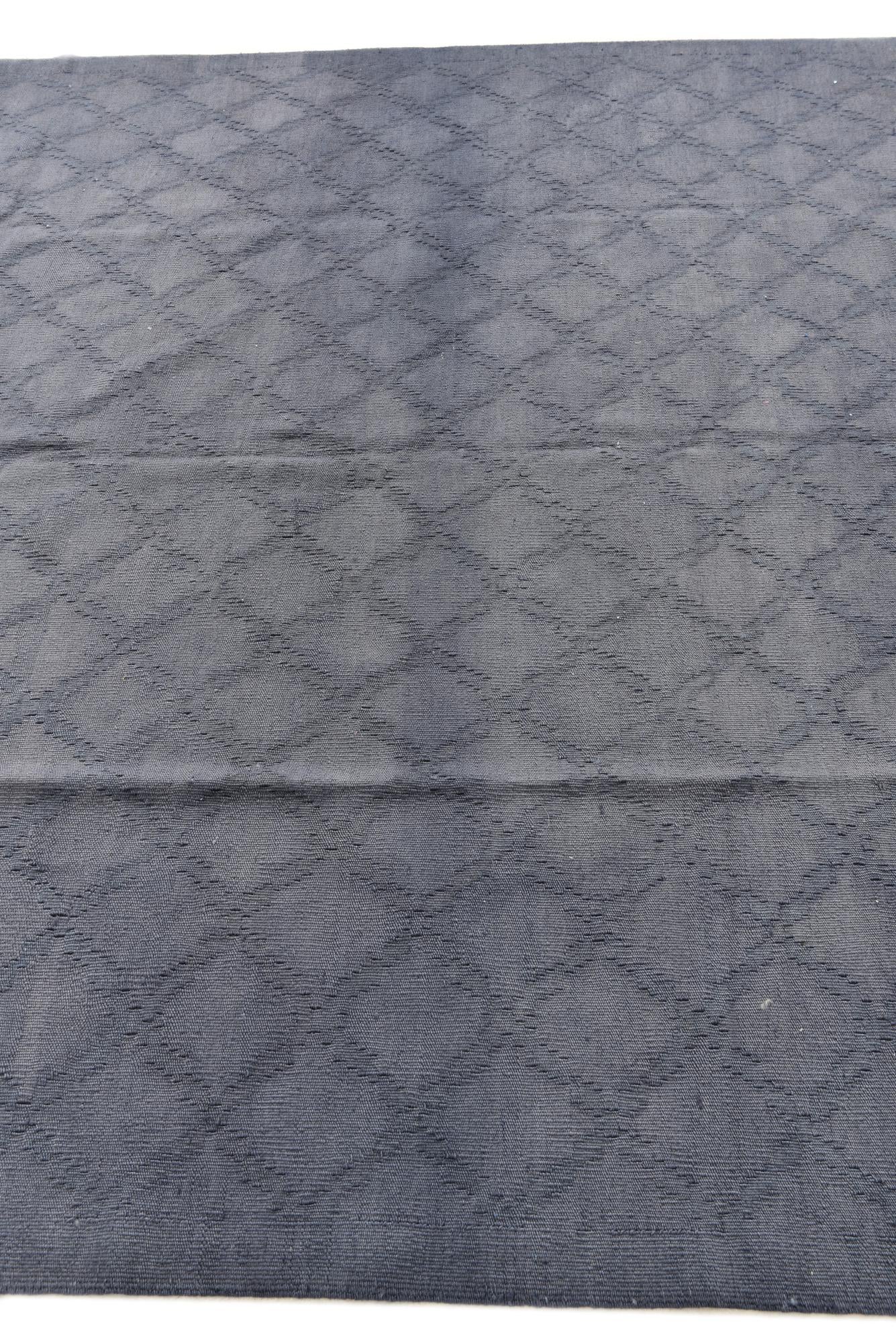 6' 9 x 9' 7 Hand Woven Kilim Modern Wool Rug