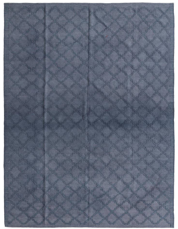 Detail image of 6' 9 x 9' 7 Hand Woven Kilim Modern Wool Rug