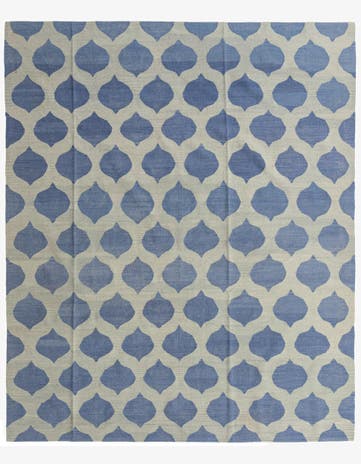 8' 3 x 10' Hand Woven Kilim Modern Wool Rug