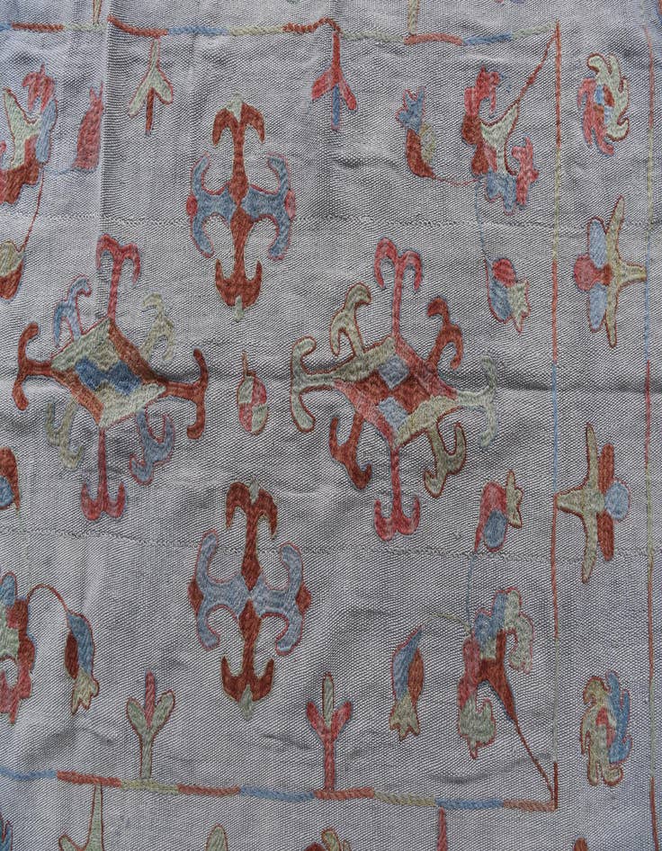 Detail image of 5' 5 x 6' 6  Hand Woven Kilim Suzani Wool Rug