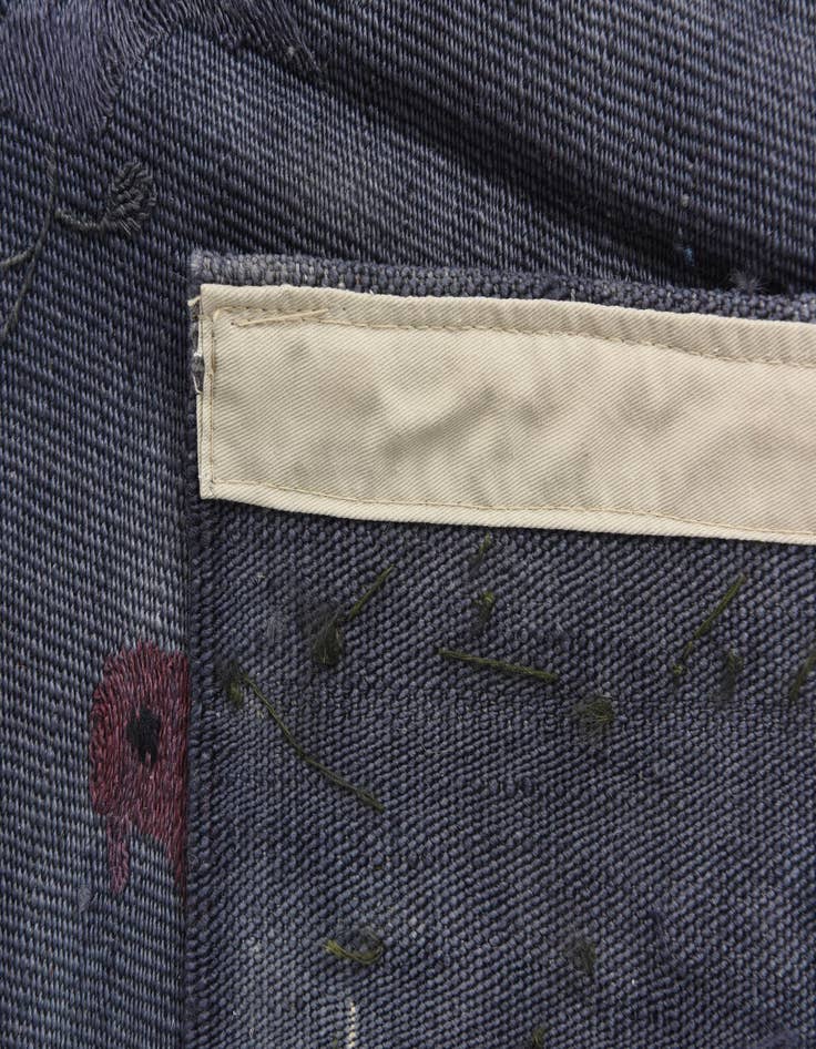 Detail image of 3' 5 x 4' 10  Hand Woven Kilim Suzani Wool Rug