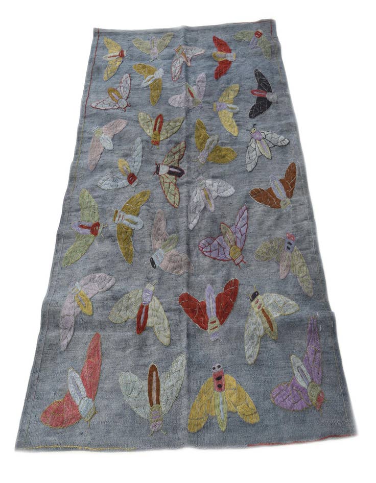 Detail image of 4' x 5' 3  Hand Woven Kilim Suzani Wool Rug