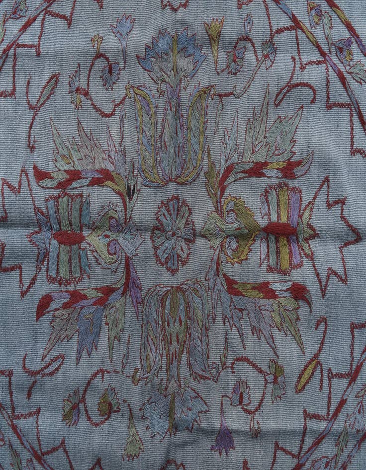 Detail image of 5' 6 x 7' 8  Hand Woven Kilim Suzani Wool Rug