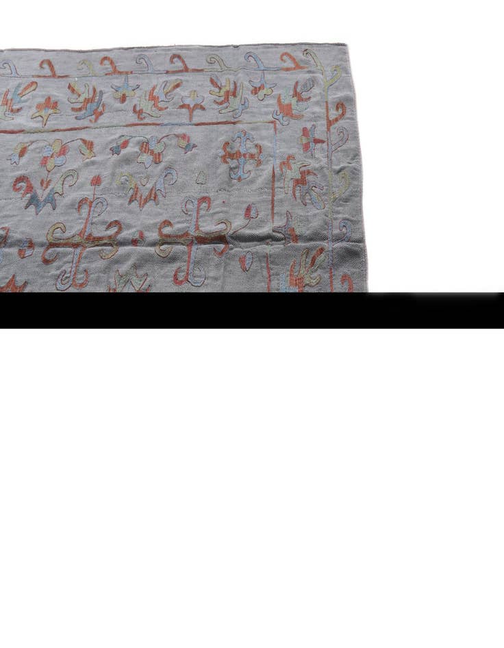 Detail image of 5' 7 x 7' 8  Hand Woven Kilim Suzani Wool Rug