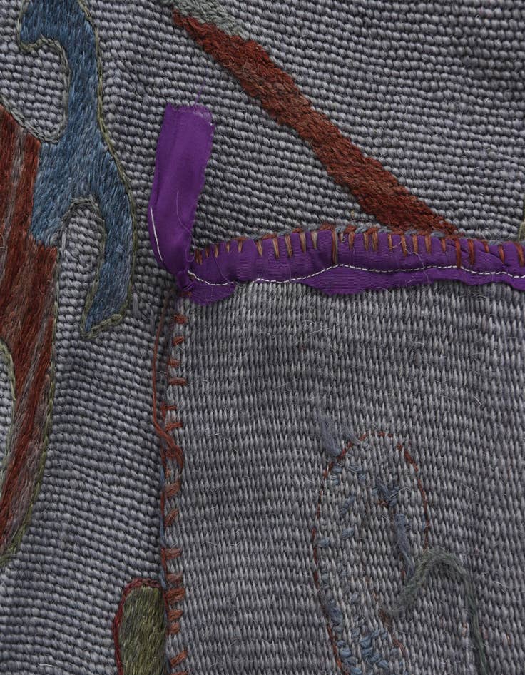 Detail image of 5' 7 x 7' 8  Hand Woven Kilim Suzani Wool Rug