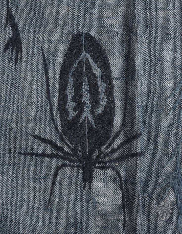 Detail image of 5' 9 x 7' 5  Hand Woven Kilim Suzani Wool Rug