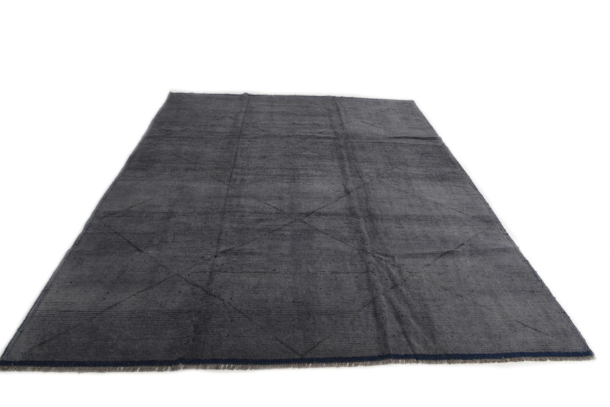 8' 3 x 10' 5 Hand Knotted Moroccan Wool Rug