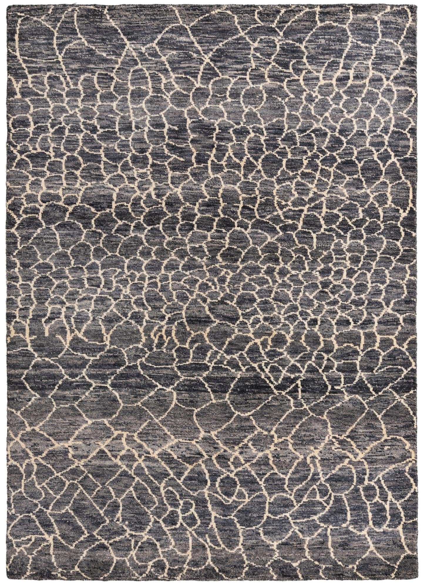 5' 7 x 8' Hand Knotted Moroccan Wool Rug