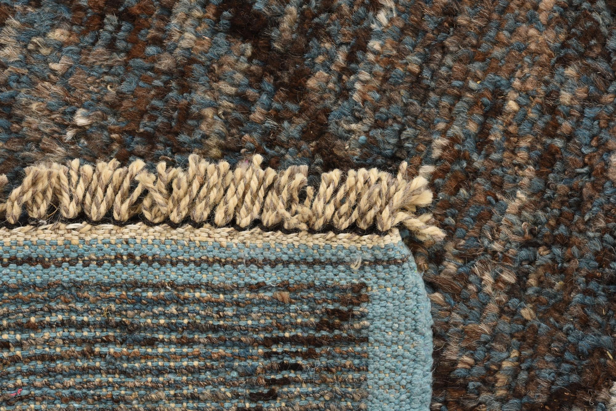 5' 11 x 9' 9 Hand Knotted Moroccan Wool Rug