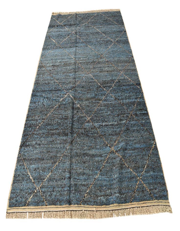 Detail image of 6' 3 x 9' 5  Hand Knotted Moroccan Wool Rug