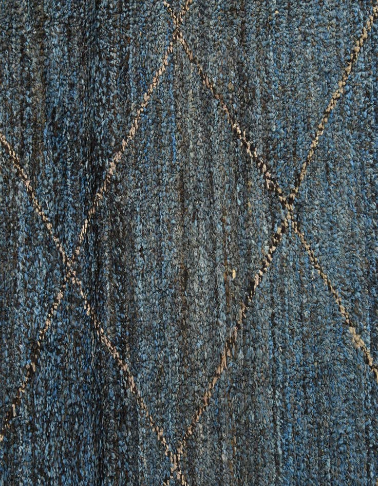 Detail image of 6' 3 x 9' 5  Hand Knotted Moroccan Wool Rug