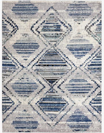 Blue Gray Tagine Rug