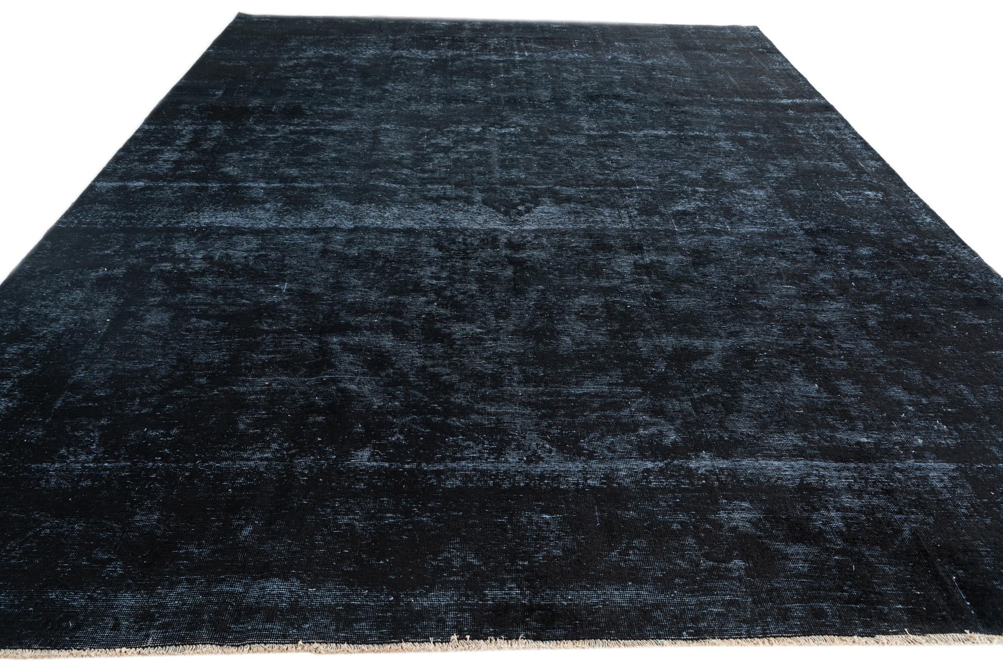 9' 8 x 12' 6 Hand Knotted Ultra Vintage Persian Wool Rug