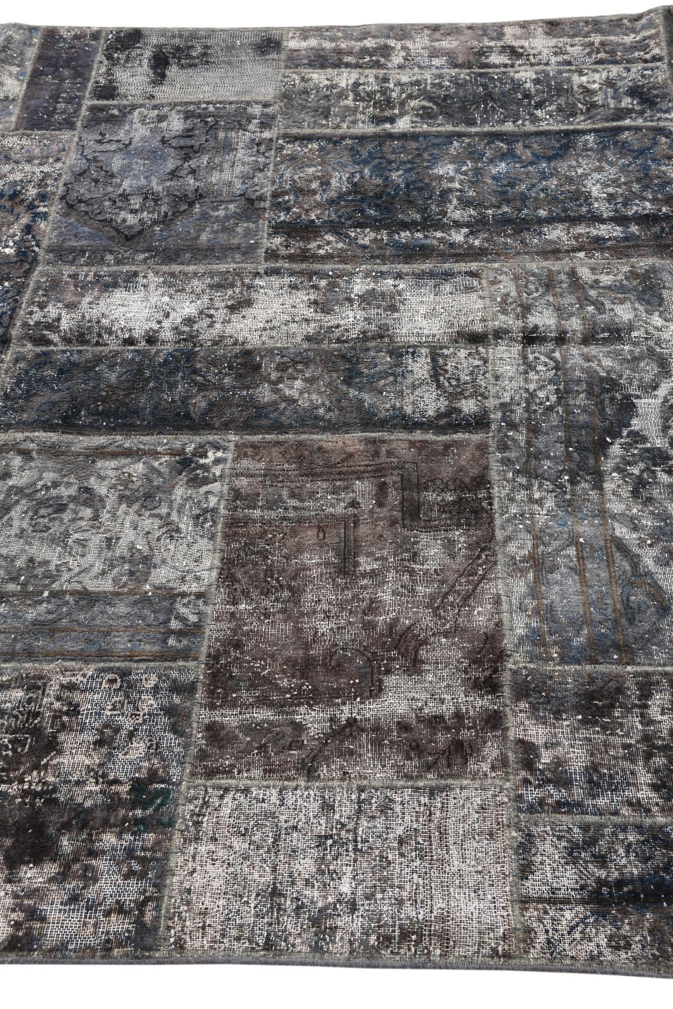 5' 8 x 8' Hand Knotted Ultra Vintage Persian Wool Rug
