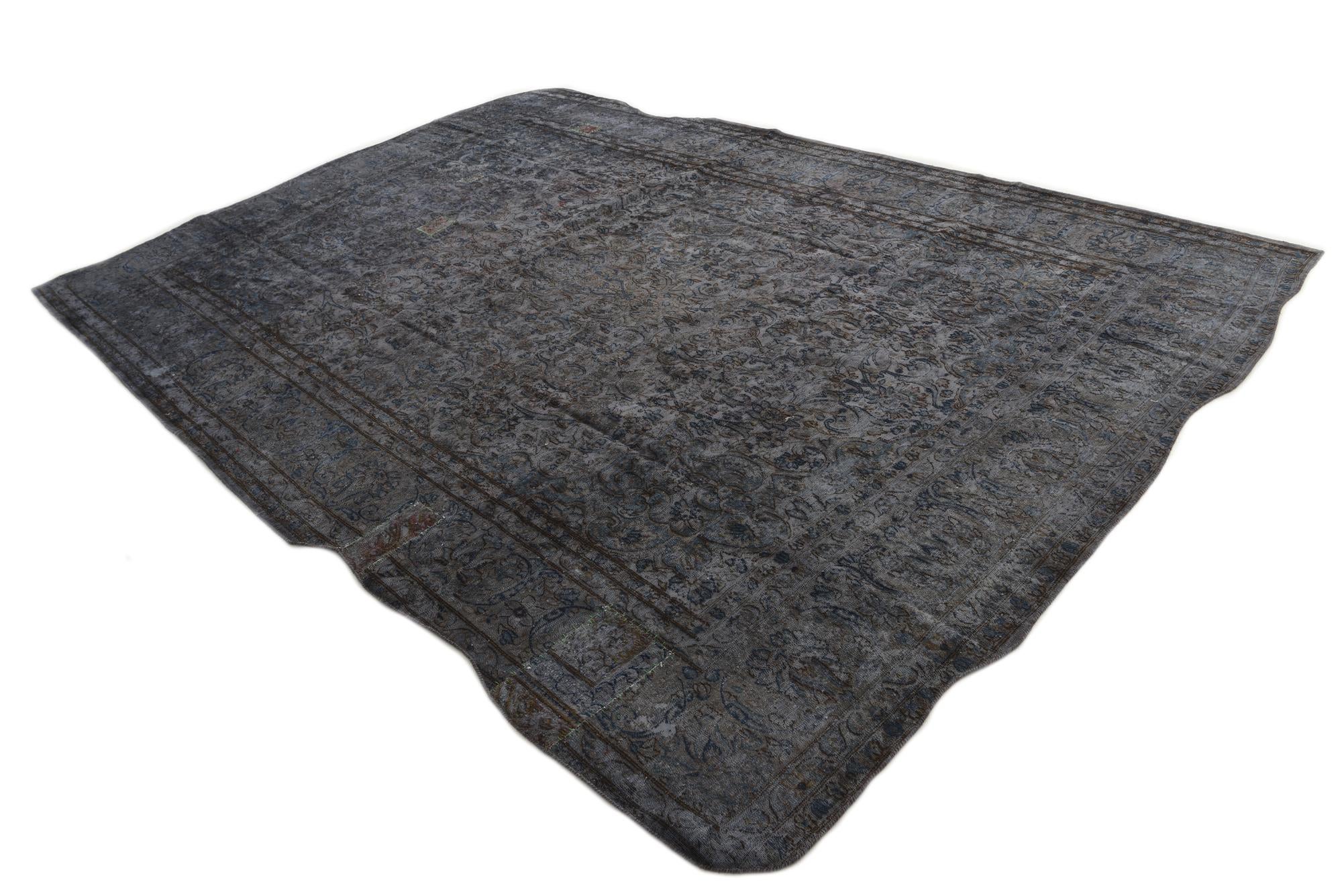8' 8 x 12' 10 Hand Knotted Ultra Vintage Persian Wool Rug