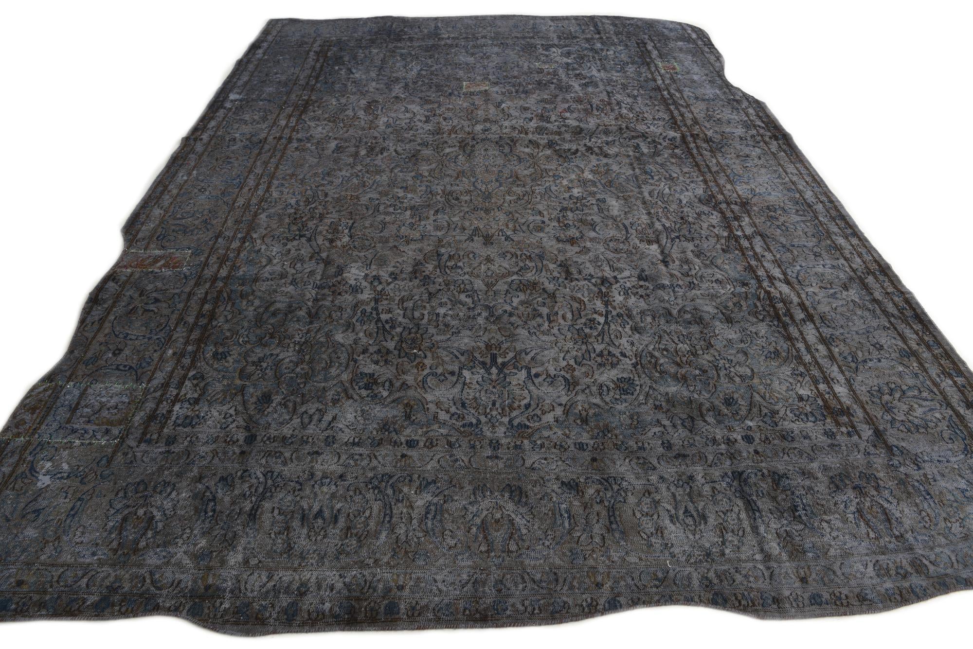 8' 8 x 12' 10 Hand Knotted Ultra Vintage Persian Wool Rug