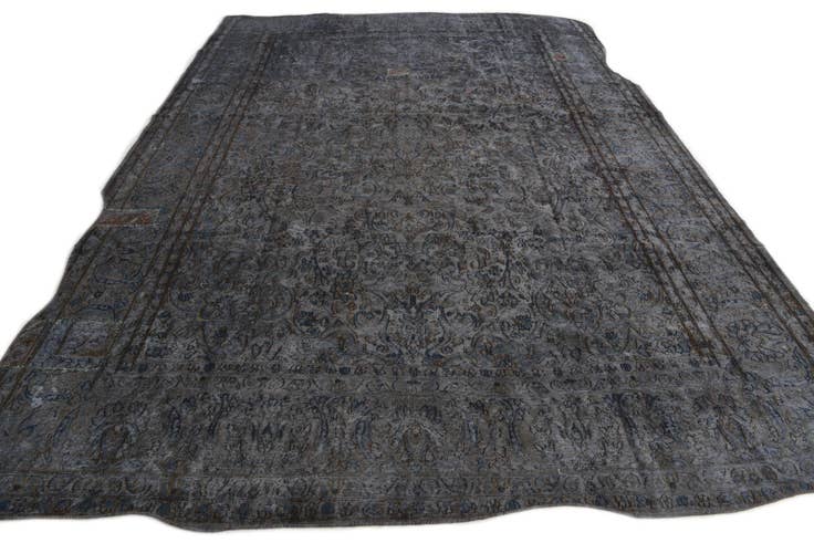 Detail image of 8' 8 x 12' 10 Hand Knotted Ultra Vintage Persian Wool Rug