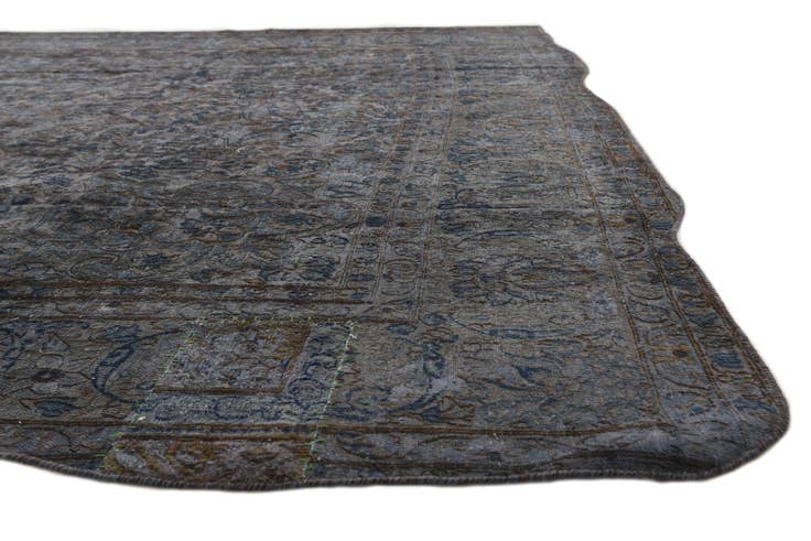 Detail image of 8' 8 x 12' 10 Hand Knotted Ultra Vintage Persian Wool Rug