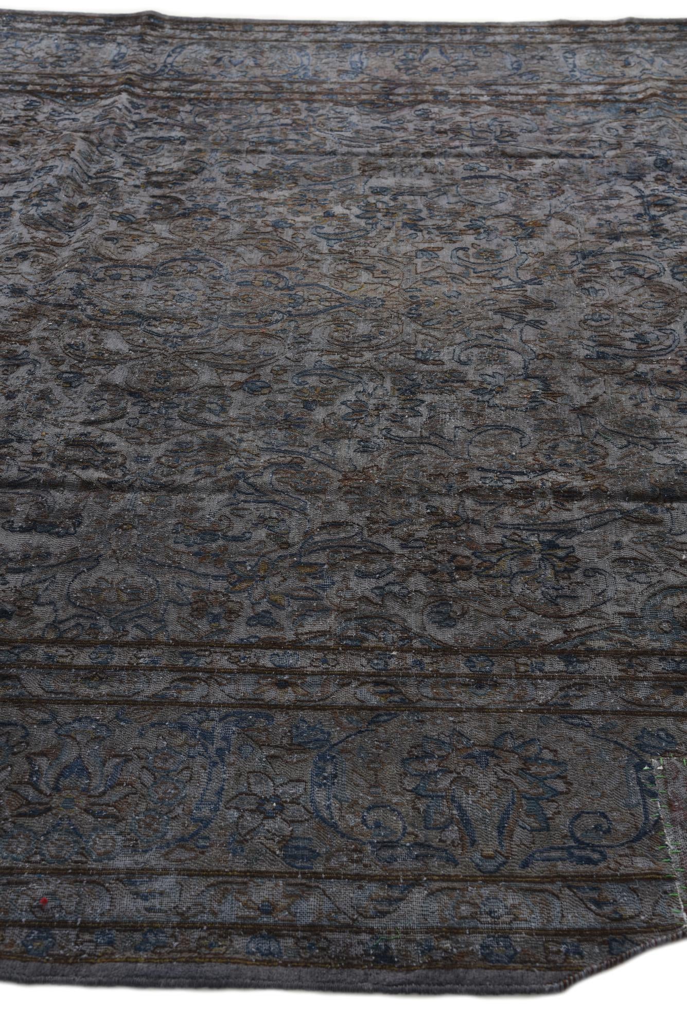 8' 8 x 12' 10 Hand Knotted Ultra Vintage Persian Wool Rug