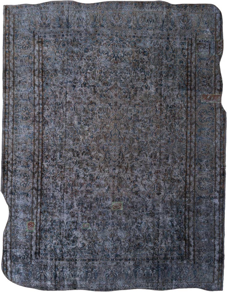 Detail image of 8' 8 x 12' 10 Hand Knotted Ultra Vintage Persian Wool Rug