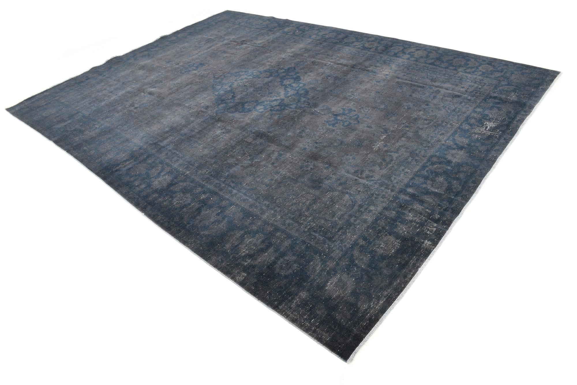 8' 10 x 12' 3 Hand Knotted Ultra Vintage Persian Wool Rug
