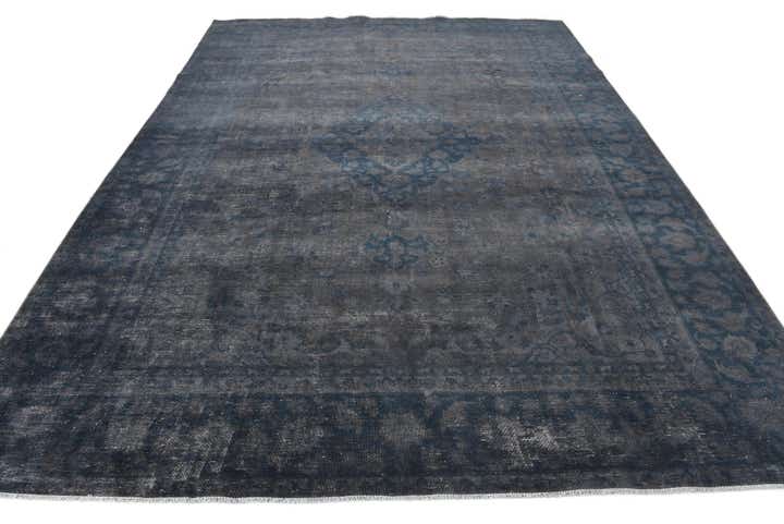8' 10 x 12' 3 Hand Knotted Ultra Vintage Persian Wool Rug