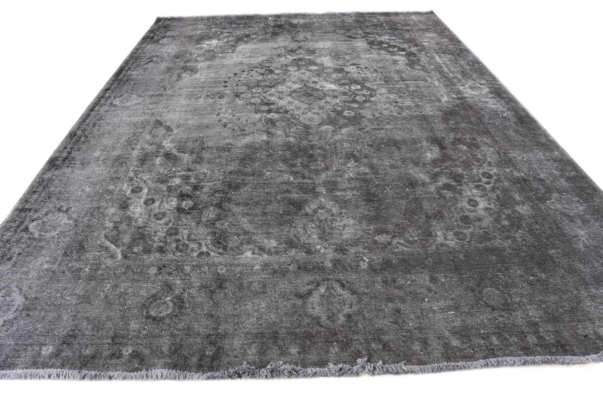 9' 9 x 12' 10 Hand Knotted Ultra Vintage Persian Wool Rug