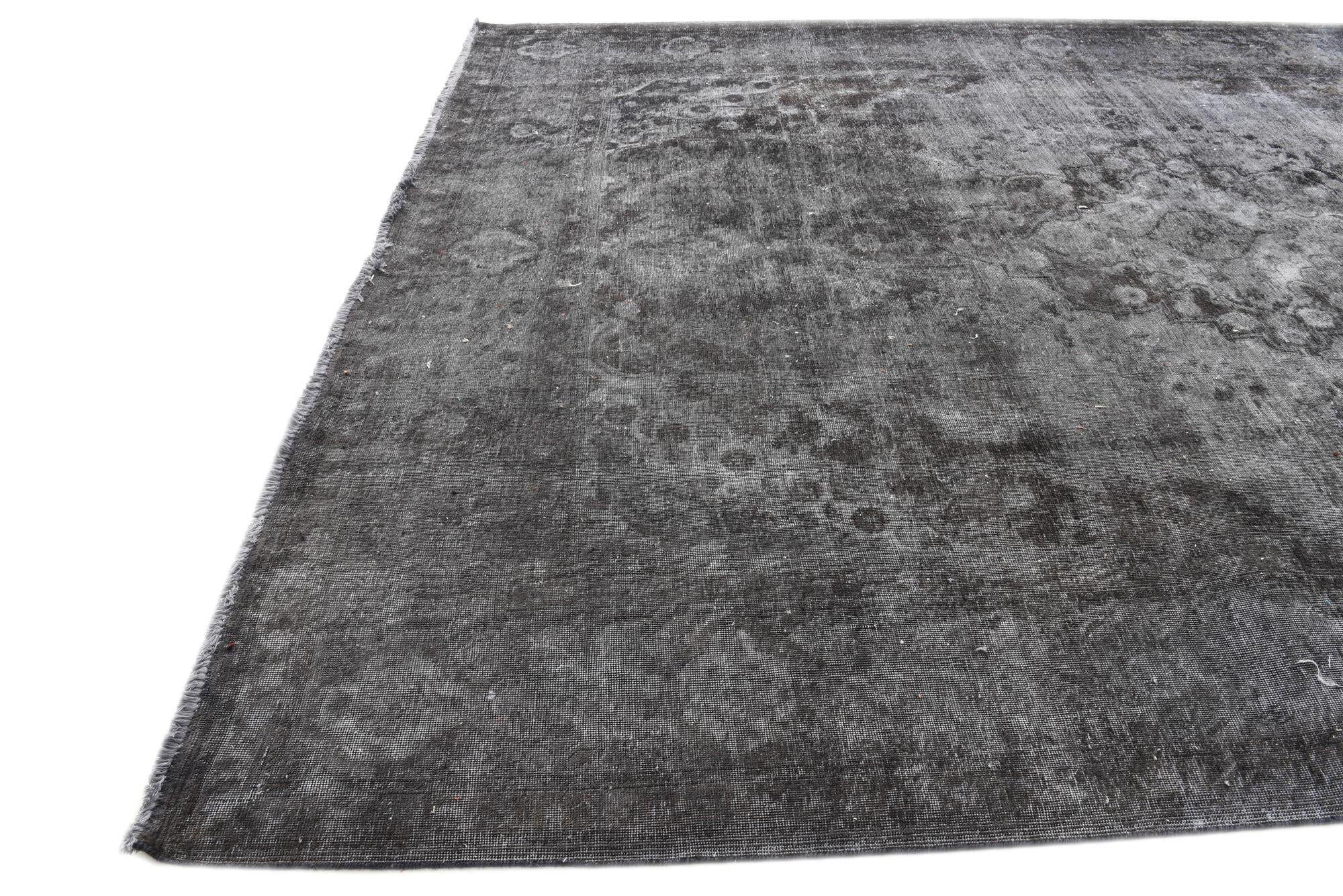 9' 9 x 12' 10 Hand Knotted Ultra Vintage Persian Wool Rug