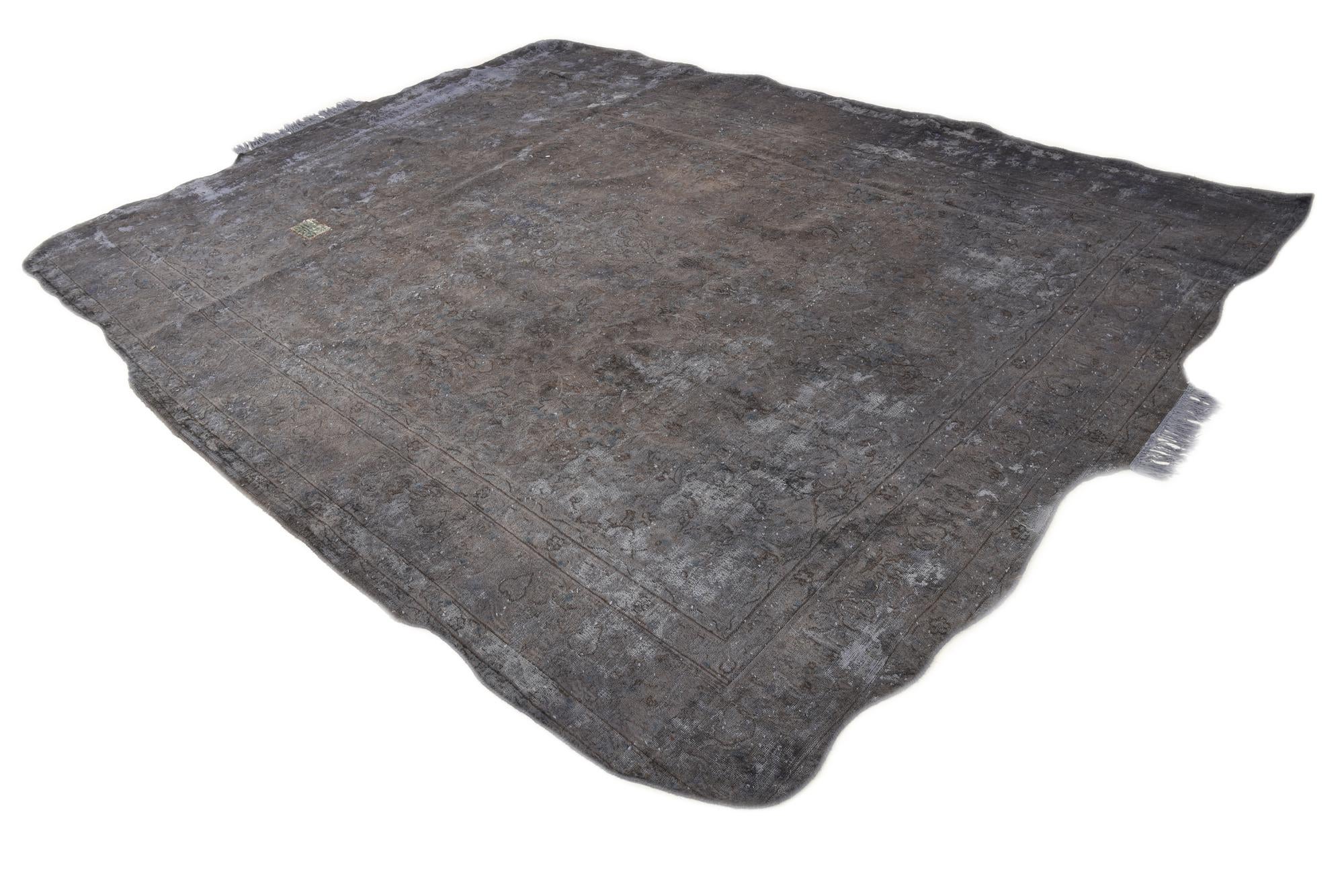 8' 8 x 12' Hand Knotted Ultra Vintage Persian Wool Rug