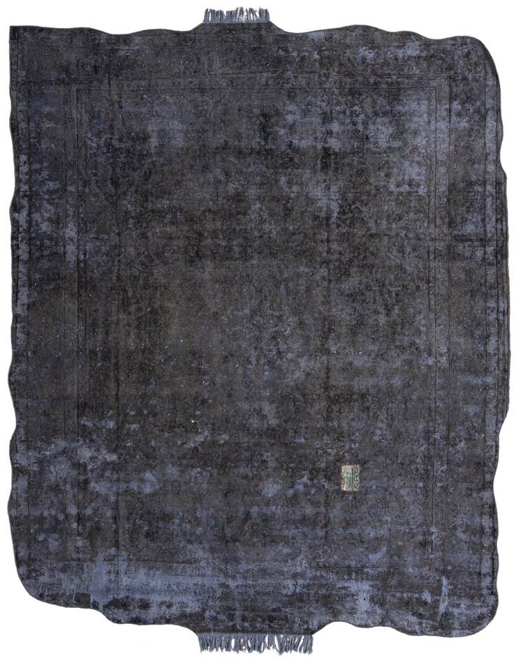 Detail image of 8' 8 x 12' Hand Knotted Ultra Vintage Persian Wool Rug
