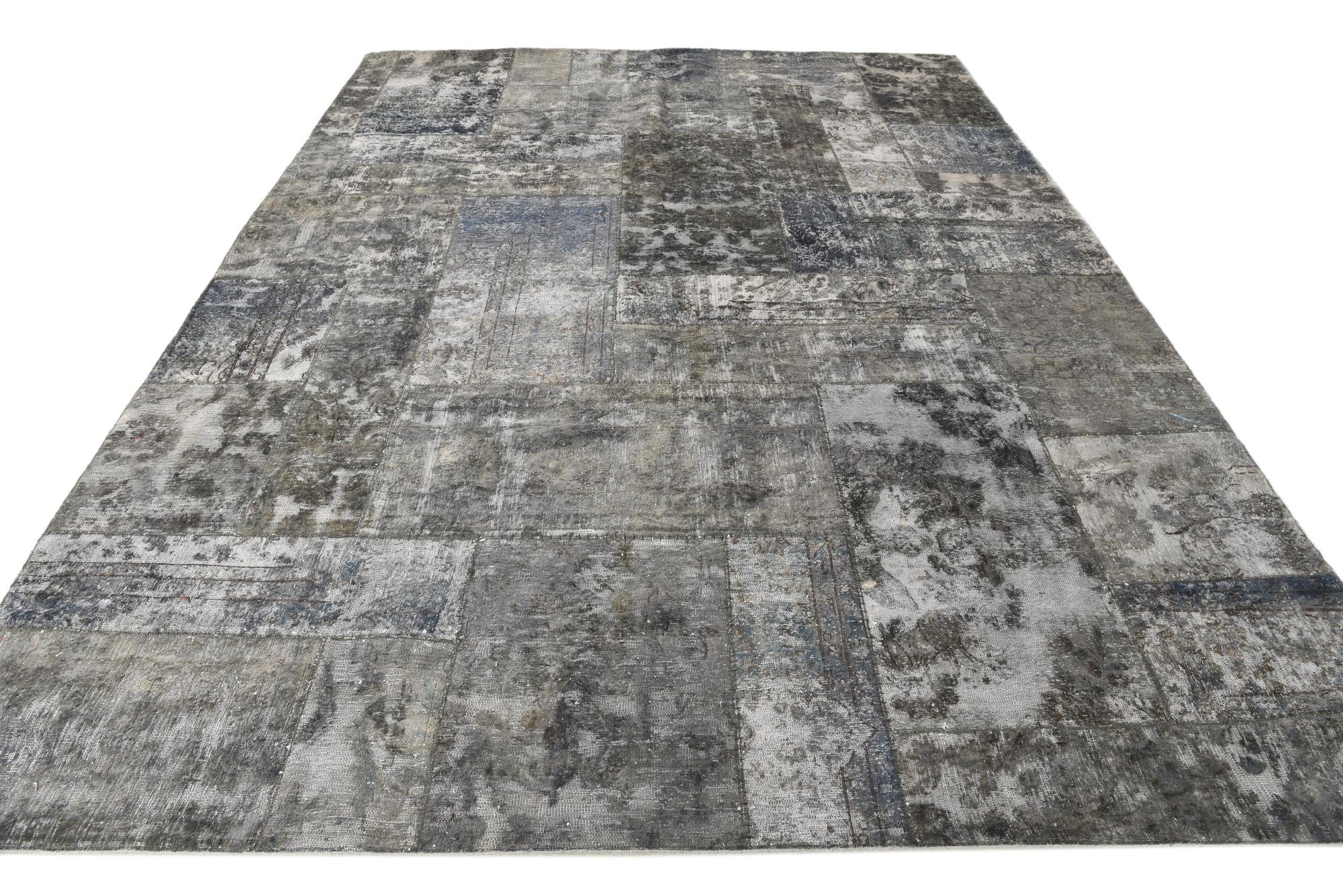9' x 12' 1 Hand Knotted Ultra Vintage Persian Wool Rug