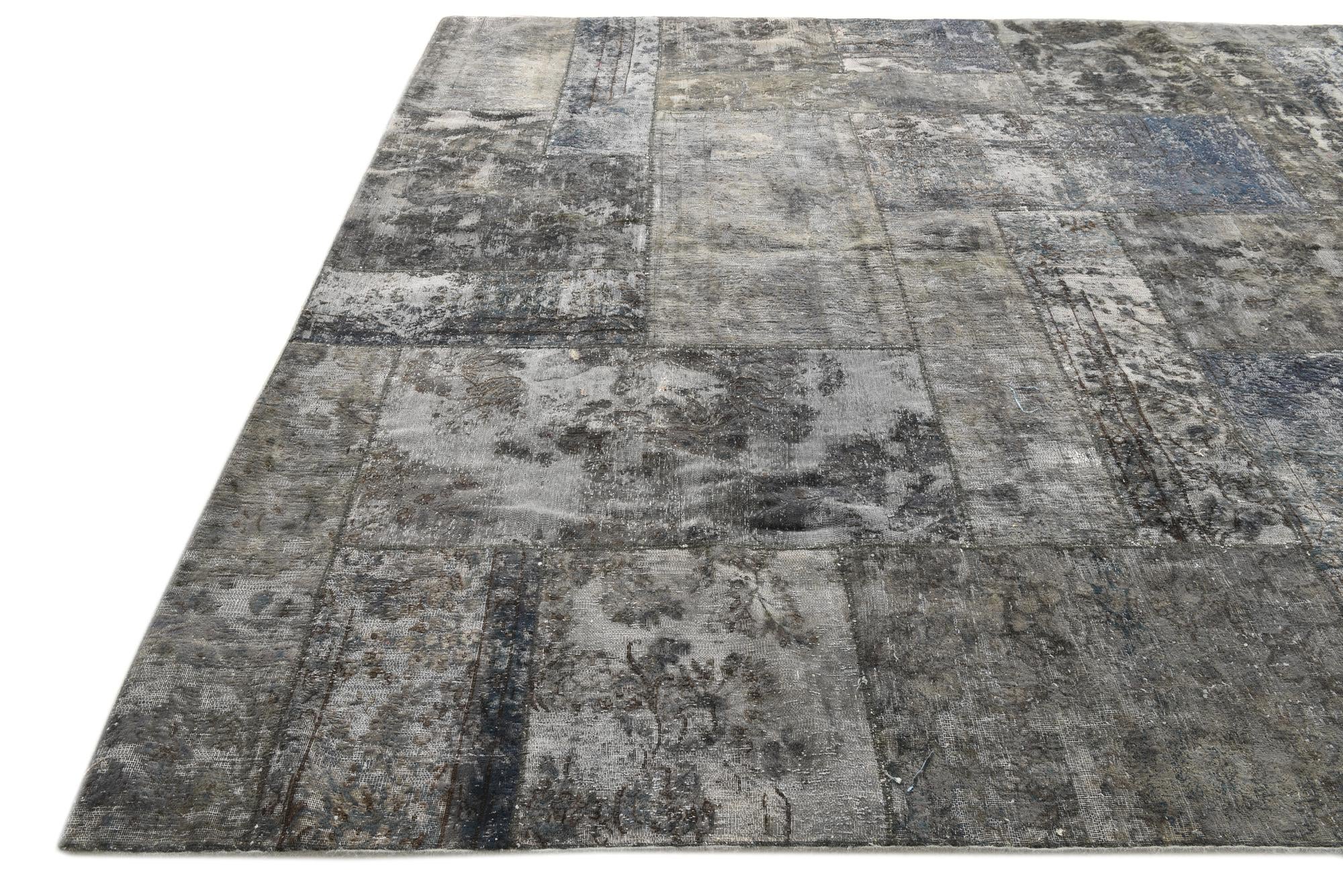 9' x 12' 1 Hand Knotted Ultra Vintage Persian Wool Rug