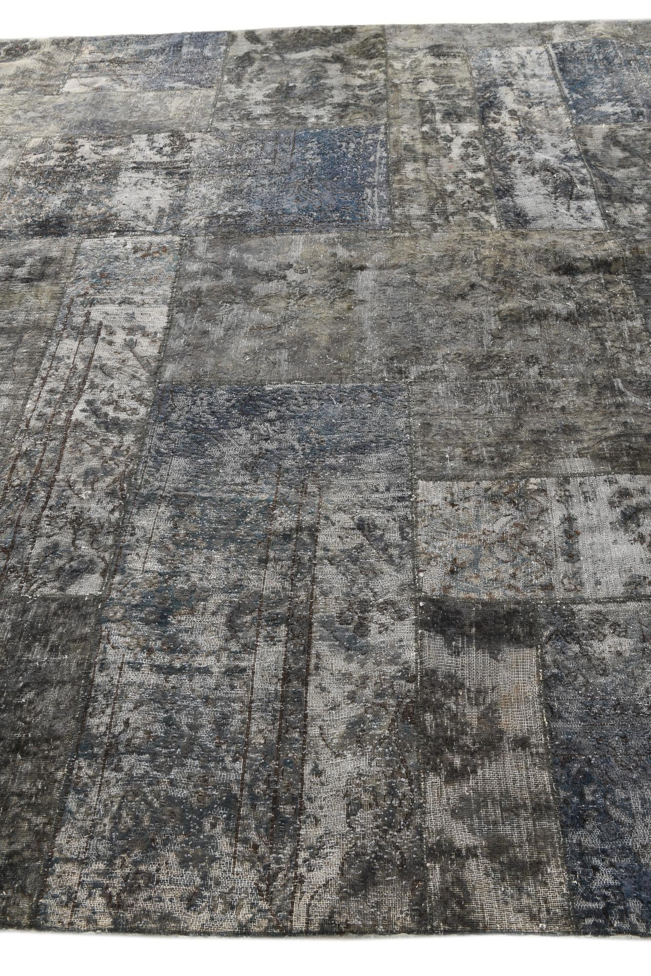 9' x 12' 1 Hand Knotted Ultra Vintage Persian Wool Rug