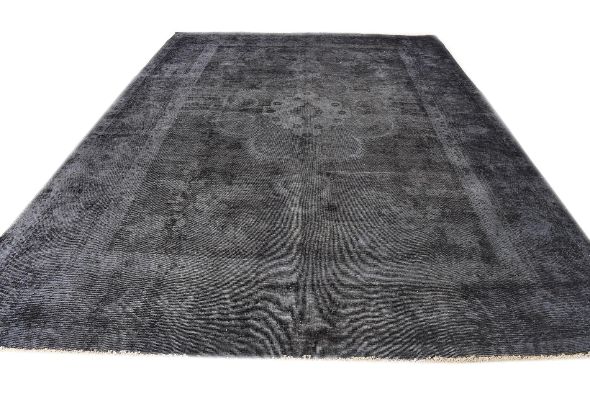 9' 8 x 12' 7 Hand Knotted Ultra Vintage Persian Wool Rug