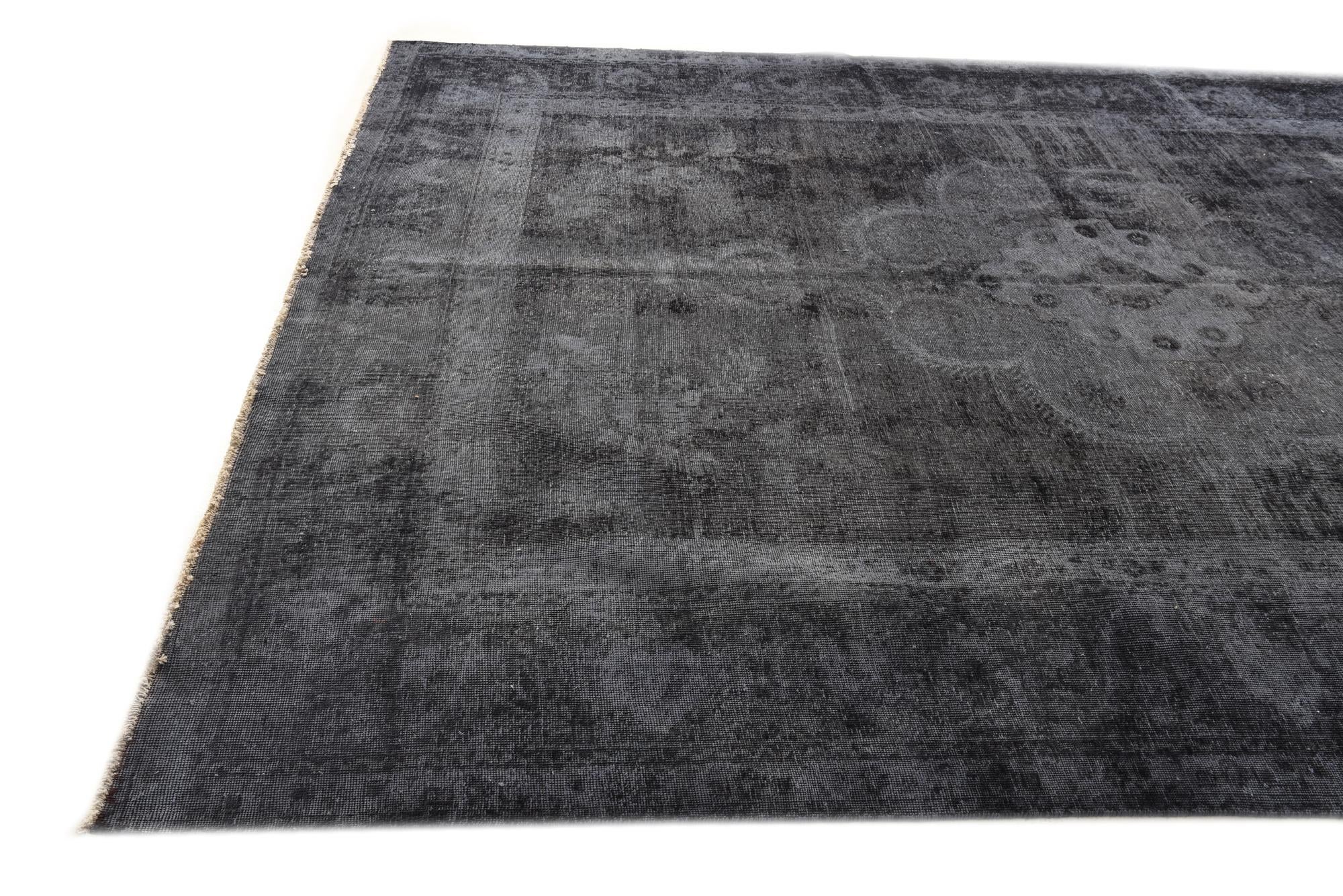 9' 8 x 12' 7 Hand Knotted Ultra Vintage Persian Wool Rug