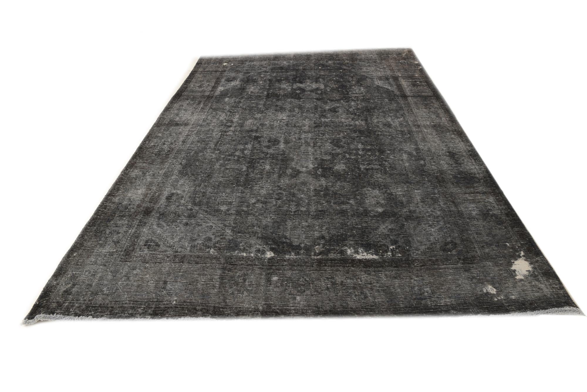 6' 4 x 9' 10 Hand Knotted Ultra Vintage Persian Wool Rug