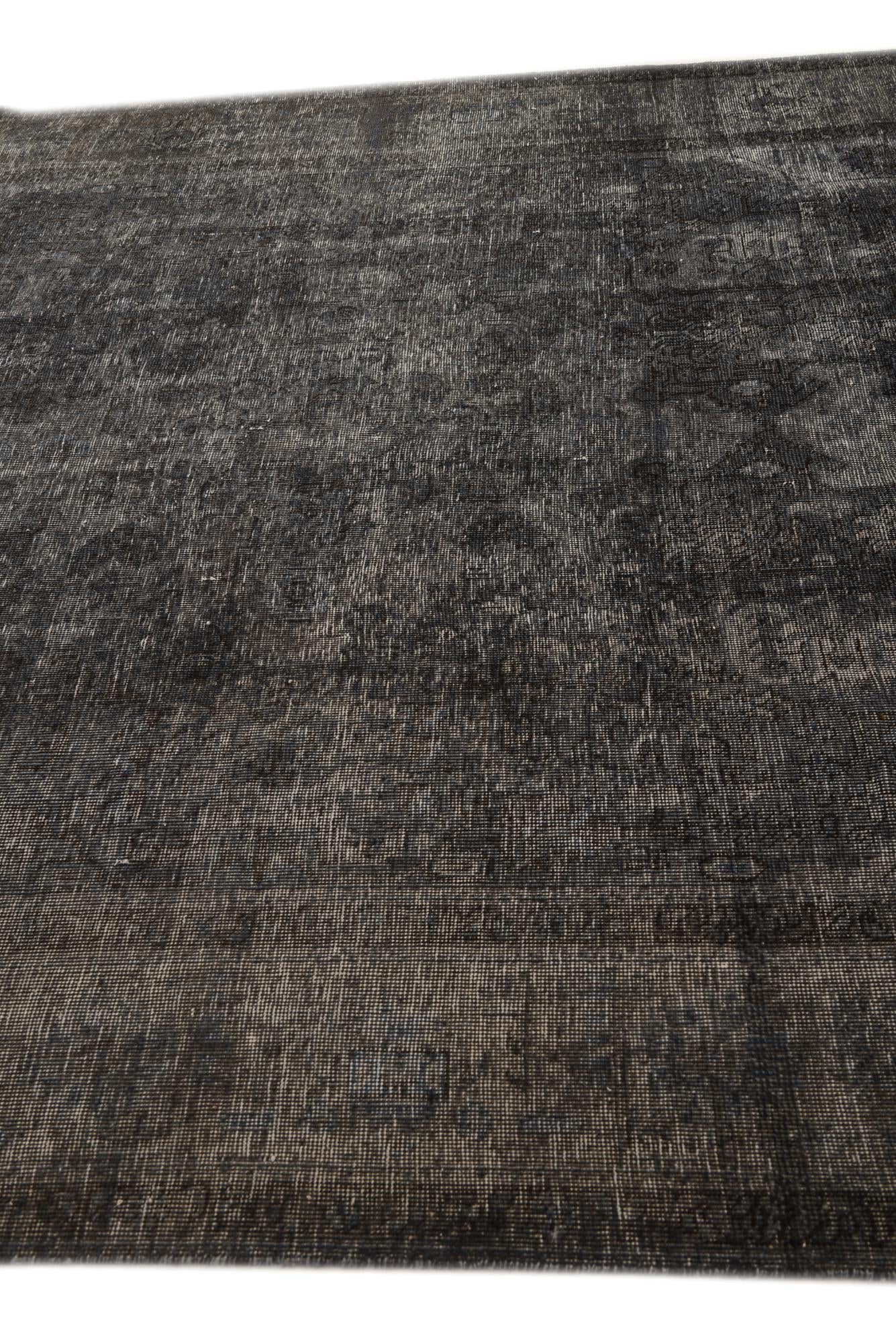 6' 4 x 9' 10 Hand Knotted Ultra Vintage Persian Wool Rug