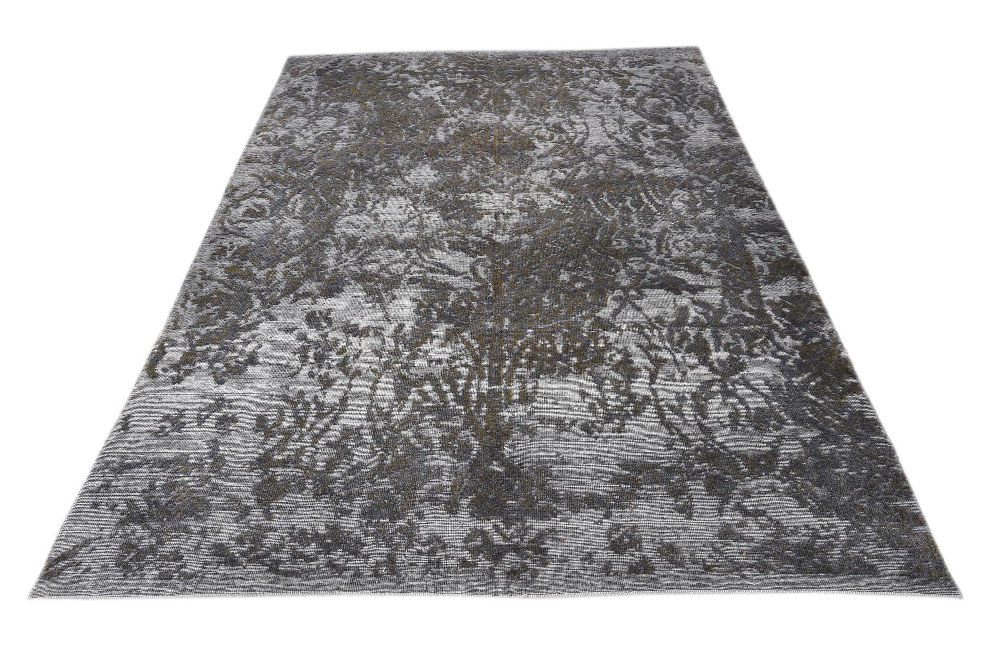 6' 4 x 9' 9 Hand Knotted Ultra Vintage Persian Wool Rug