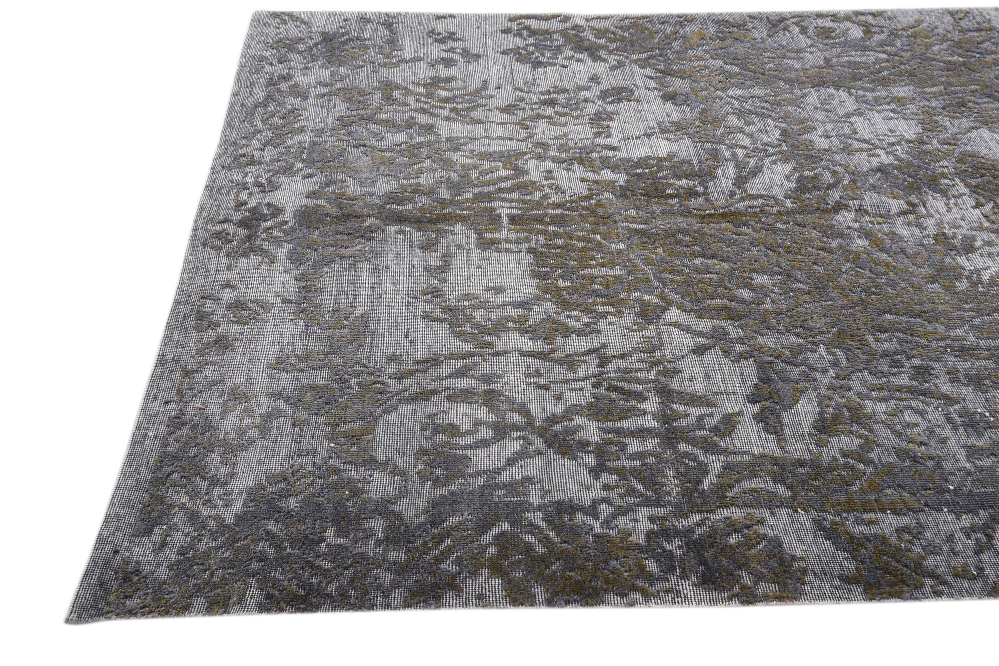 6' 4 x 9' 9 Hand Knotted Ultra Vintage Persian Wool Rug