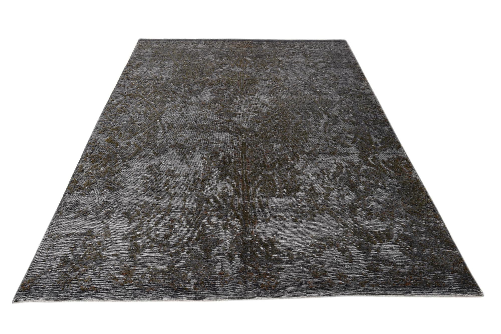 6' 4 x 9' 9 Hand Knotted Ultra Vintage Persian Wool Rug
