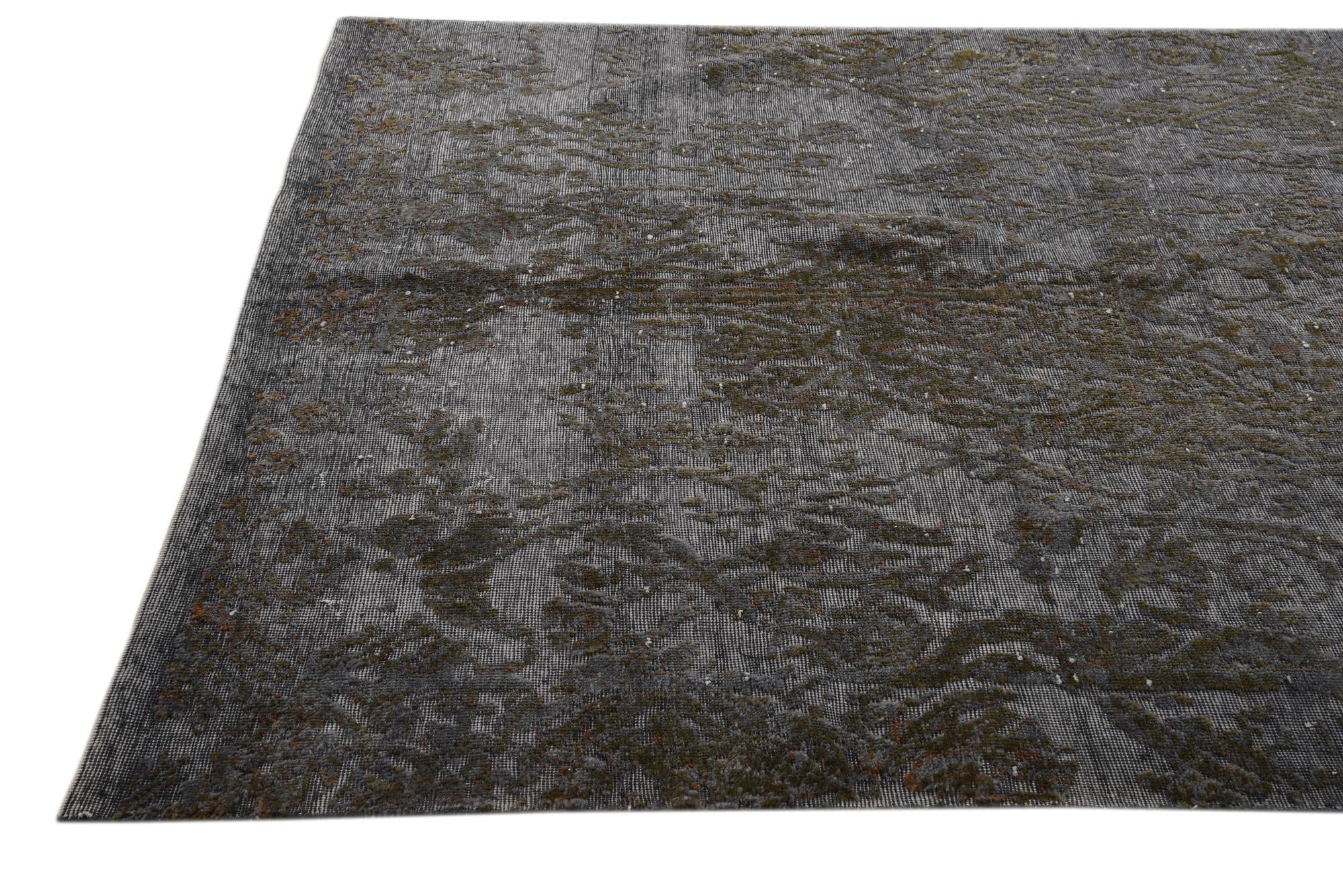 6' 4 x 9' 9 Hand Knotted Ultra Vintage Persian Wool Rug