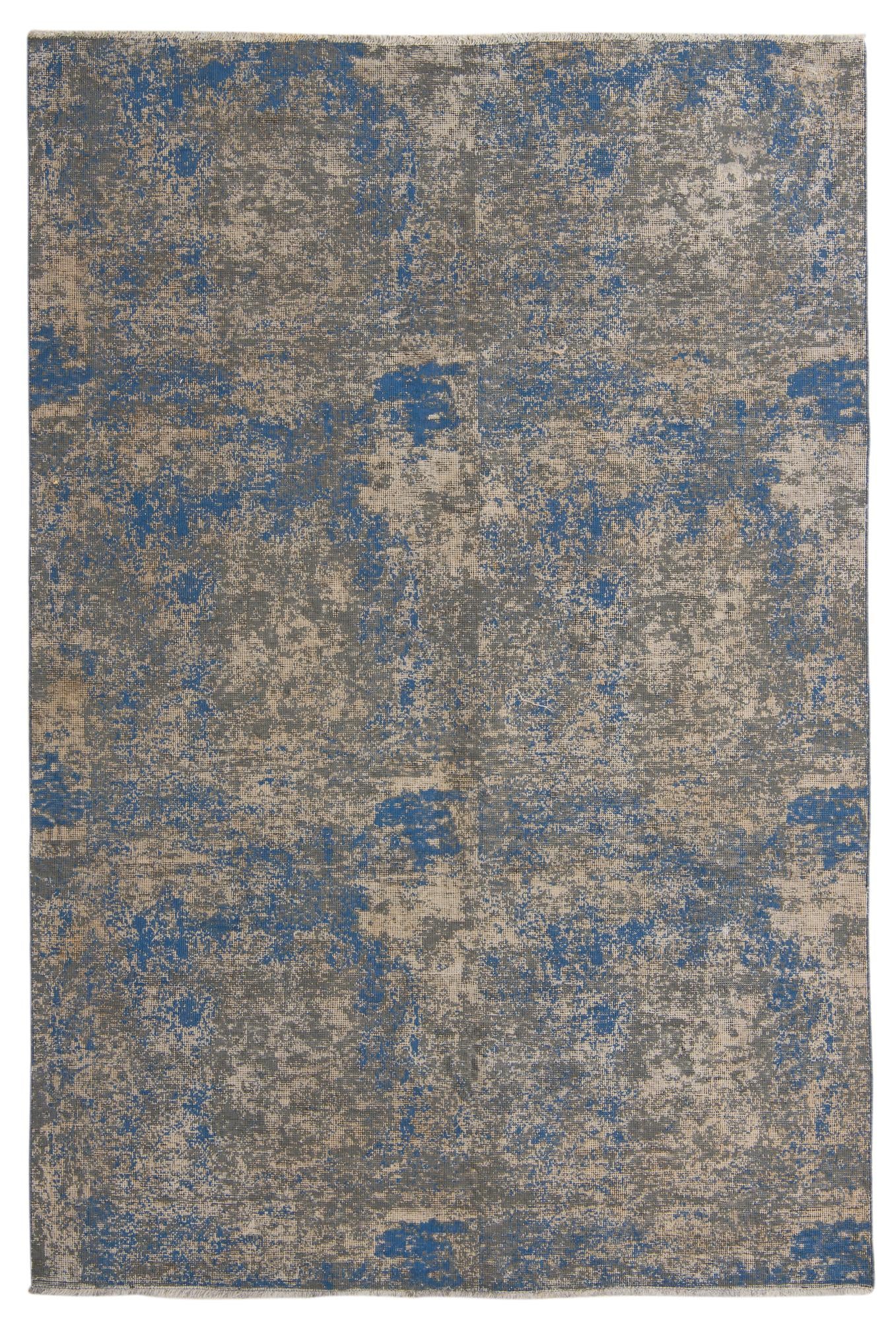 6' x 8' 9 Hand Knotted Ultra Vintage Persian Wool Rug