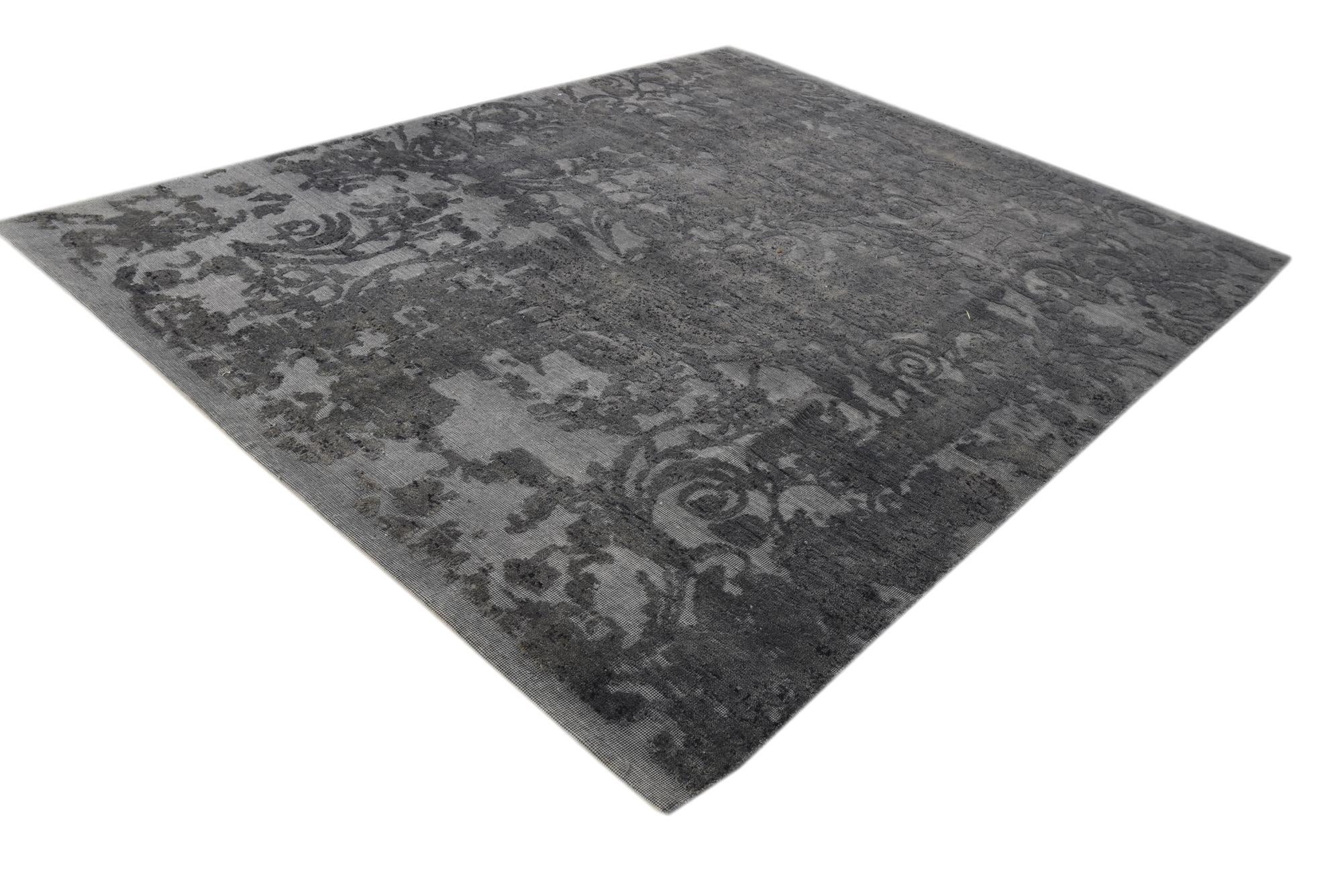 7' 9 x 9' 10 Hand Knotted Ultra Vintage Persian Wool Rug