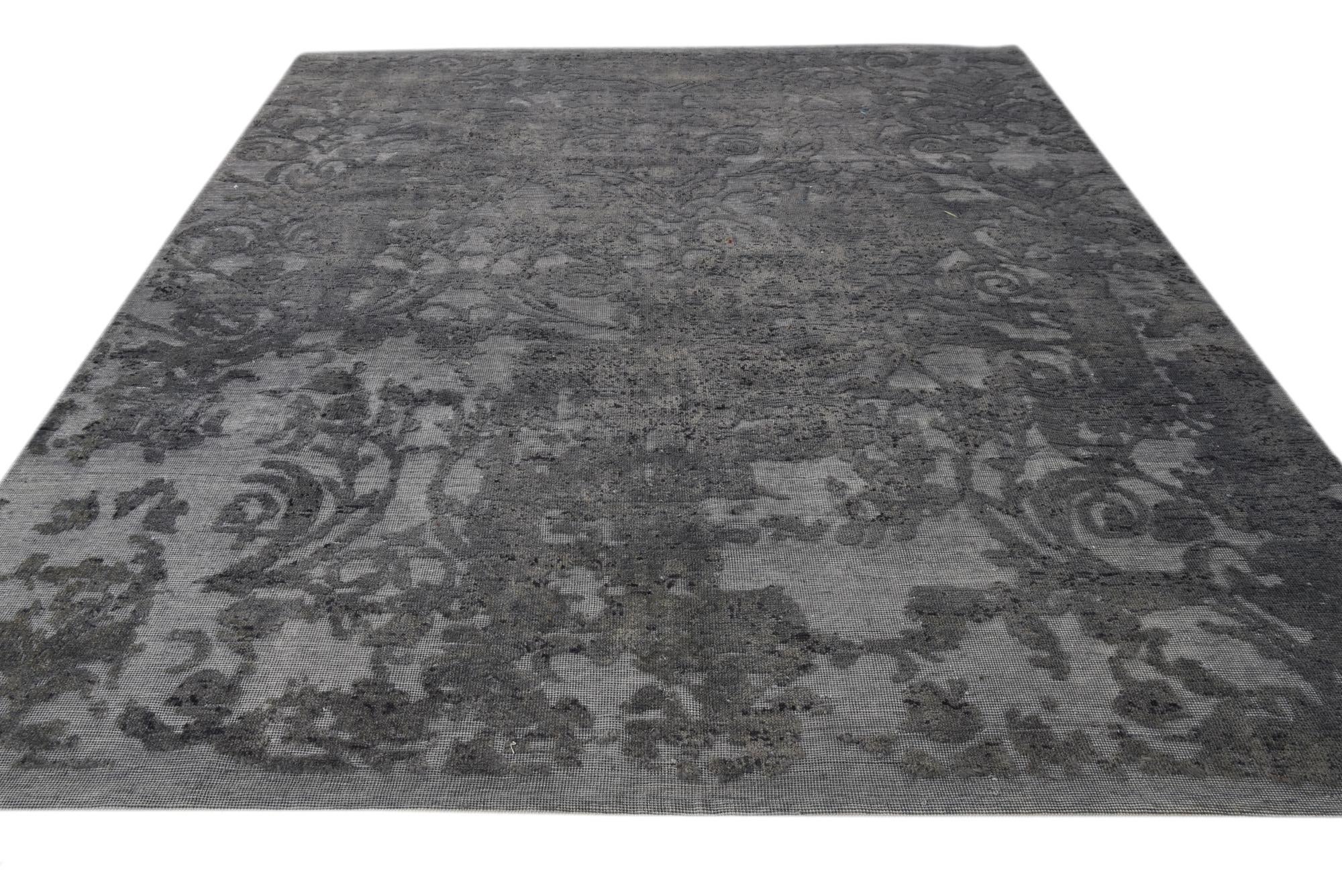7' 9 x 9' 10 Hand Knotted Ultra Vintage Persian Wool Rug