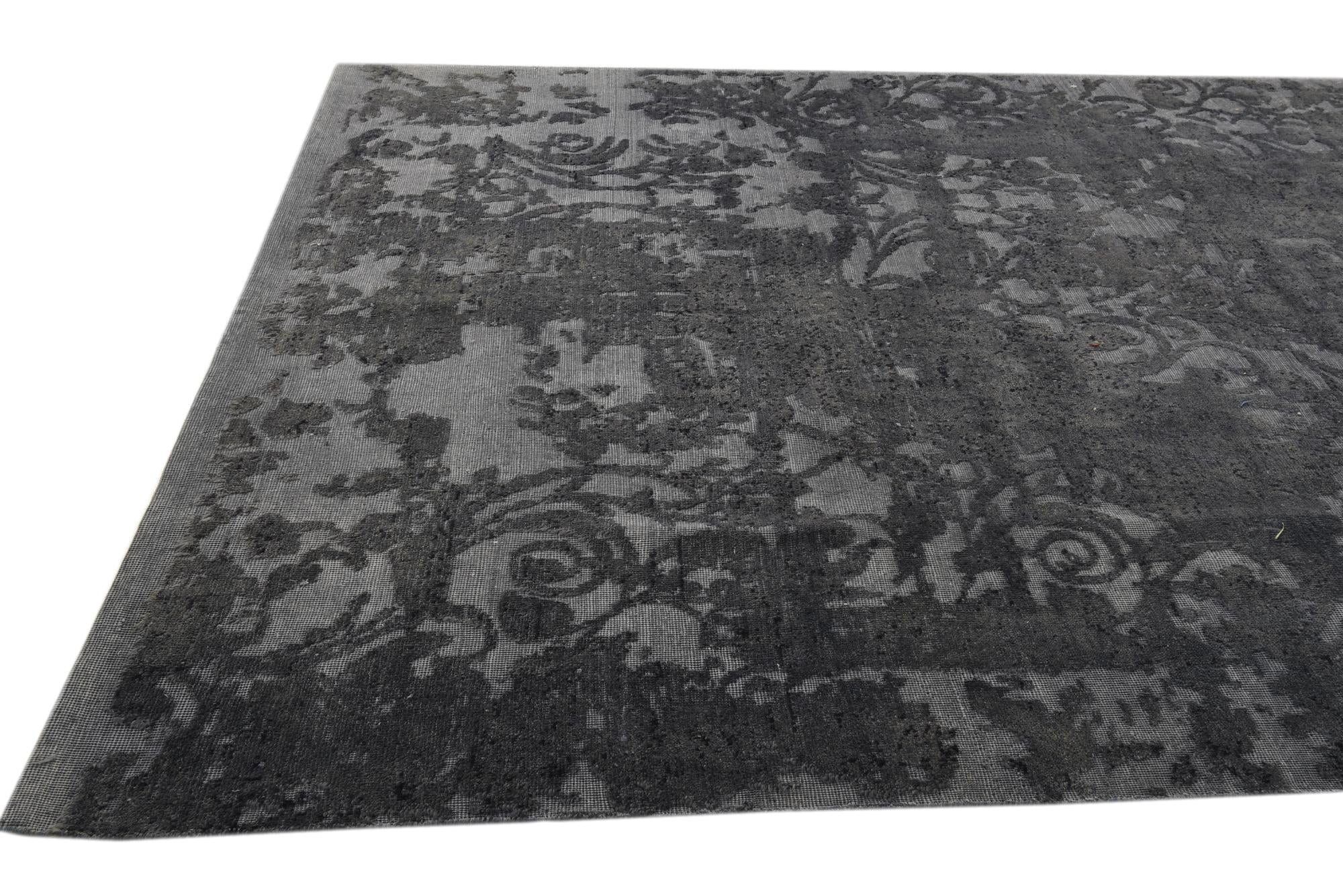 7' 9 x 9' 10 Hand Knotted Ultra Vintage Persian Wool Rug