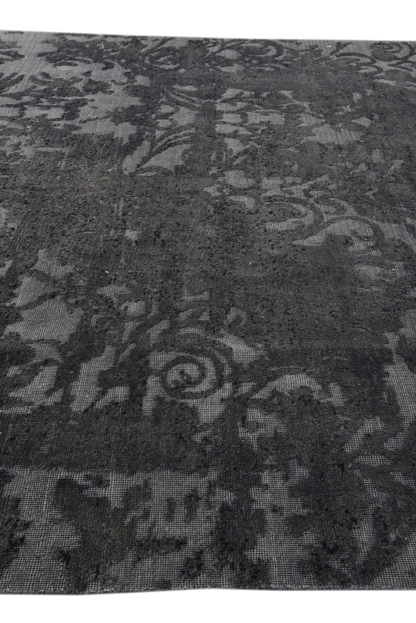 7' 9 x 9' 10 Hand Knotted Ultra Vintage Persian Wool Rug
